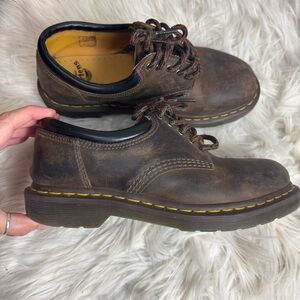 Dr. Martens Brown Combat & Moto Boots